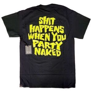 Lifes A Beach Mens Black & Green Cotton Short Sleeve Graphic Tee T shirt Size S